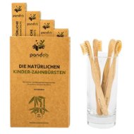 PANDOO Bamboo Medium Soft Children's 4 Pcs - Children's Toothbrush