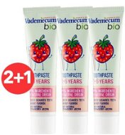 VADEMECUM Organic Kids 1-6 Strawberry 3× 50ml - Toothpaste