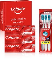 COLGATE Box Max White Luminous 3× 75ml + 3× Colgate 360 - Oral Hygiene Set