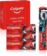 COLGATE Box Max White Charcoal 3× 75ml + Colgate 360 - Szájápolási készlet