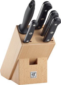 Tefal Ice Force Stainless Steel 6pc Knife Set with Block
