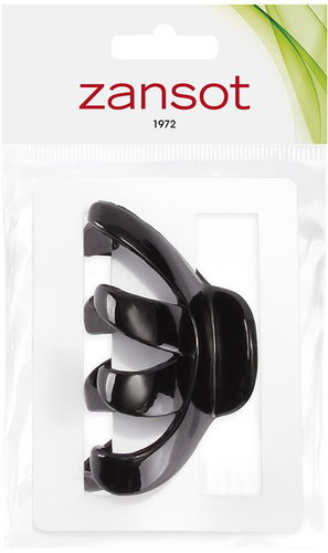 Zansot Sponka na vlasy Chobotnice Classic Giga 9 cm, lesklá černá - Hair Fastener - Main image