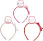 Hairband ZANSOT Children's plastic hairband LUX , 3pcs - Čelenka do vlasů