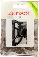 Zansot Sponka na vlasy Oval Classic Medium 6 cm, lesklá černá - Hair Fastener
