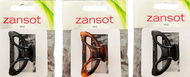 Zansot Sponka na vlasy Oval Classic Medium 6 cm, 3 ks lesklá + matná + želva - Skřipec do vlasů