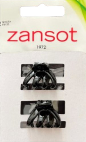 Zansot Sponka na vlasy Chobotnice Classic Small 2,5 cm, lesklá černá - Hair Fastener - Main image