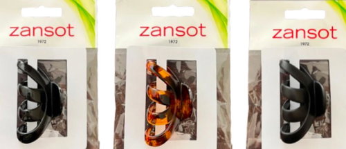 Zansot Classic Large Octopus Hair Clip 6 cm, 3 pcs glossy + matt + tortoise - Hair Fastener - Main image