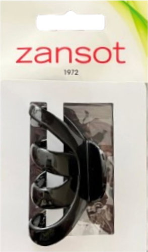 Zansot Sponka na vlasy Chobotnice Classic Large 6 cm, lesklá černá - Hair Fastener - Main image