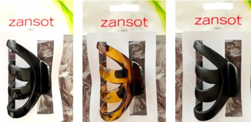 Zansot Classic Octopus Hair Clip Giga 9 cm, 3 pcs glossy + matt + tortoise - Hair Fastener - Main image