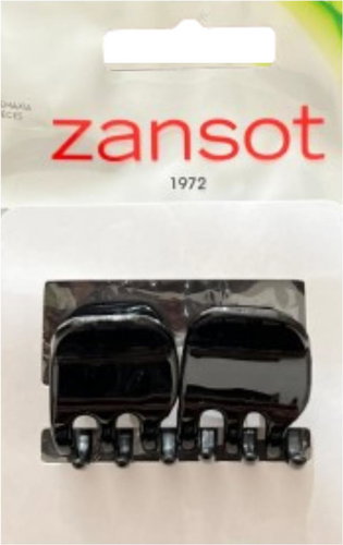 Zansot Sponka na vlasy Tress Classic Small 2,2 cm lesklá, černá - Hair Fastener - Main image