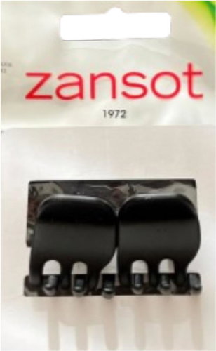Zansot Hair Clip Tress Classic Small 2,2 cm matt, black - Hair Clips - Main image