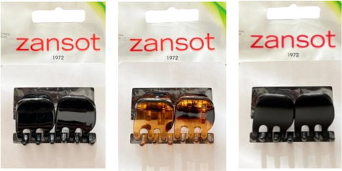 Zansot Hair Clip Tress Classic Small 2,2 cm, 3 pcs glossy + matt + tortoise - Hair Fastener - Main image