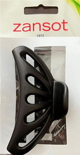 Zansot Sponka na vlasy Curved Classic Large 9,5 cm, matná černá - Hair Fastener - Main image