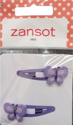 Zansot Baby Hair Clip 2 pcs purple - Kids’ Hair Clip - Main image