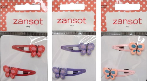 Zansot Baby Hair Clip 2 pcs, 3 pcs pink+red+purple - Kids’ Hair Clip - Main image