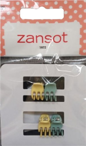 Zansot Dětská Sponka na vlasy 4 ks žlutá - Kids’ Hair Clip - Main image