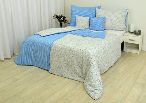 Zdeněk Staněk - LUX Crepe Bedding Set, Romantic Blue - Bed Linen - Main image