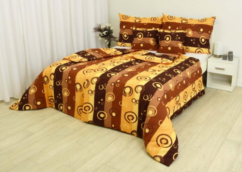 Zdeněk Staněk - LUX Crepe Bedding Set, Brown, Bubbles - Bed Linen - Main image