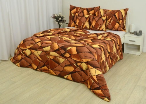 Zdeněk Staněk - LUX Crepe Bedding Set, Brown, Rainbow - Bed Linen - Main image