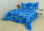 Zdeněk Staněk - LUX Crepe Bedding Set, Blue, Rainbow - Bed Linen
