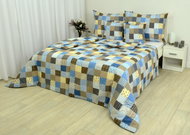 Zdeněk Staněk - LUX Crepe Bedding Set, Blue, Patchwork - Bed Linen