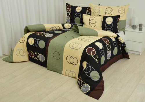 Zdeněk Staněk - LUX Crepe Bedding Set, Coloured, Circles - Bed Linen - Main image
