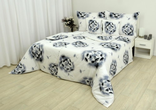 Zdeněk Staněk - Cotton Bedding LUX Black-grey Fluff - Bed Linen - Main image