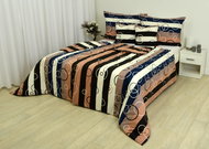 Zdeněk Staněk - Cotton Bedding LUX Brown-blue Bubbles - Bed Linen