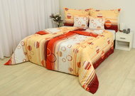 Zdeněk Staněk - Cotton Bedding LUX Orange Circles - Bed Linen