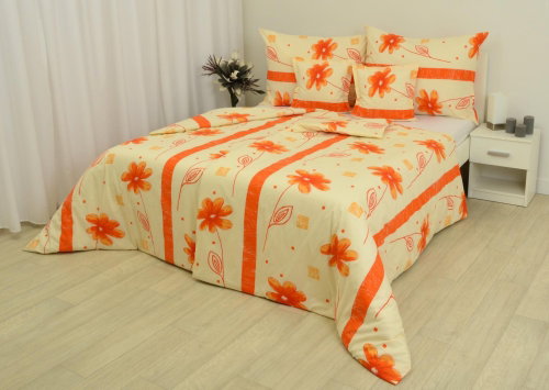 Zdeněk Staněk - Cotton Bedding LUX Orange Flower - Bed Linen - Main image