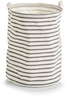 Zeller Koš na špinavé prádlo kulatý pruhovaný, plátěný 38 × 48 cm - Koš na prádlo