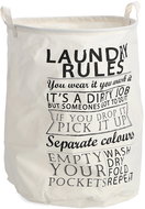 Zeller Koš na špinavé prádlo kulatý béžový, plátěný 38 × 48 cm - Koš na prádlo