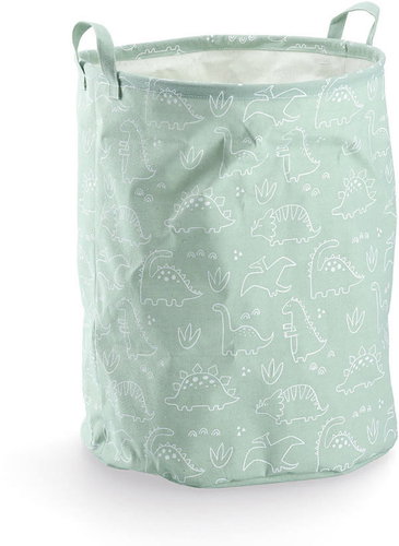 Zeller Laundry basket round, dino, canvas 38 × 48 cm - Laundry Basket - Main image