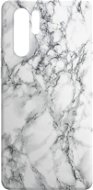 AlzaGuard - Huawei P30 Pro - White Marble - Phone Cover