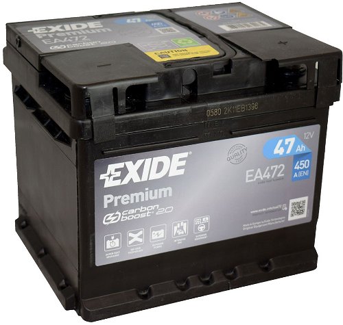 EXIDE Premium 47Ah, 12V, EA472 - Car Battery