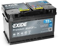 Car Battery EXIDE Premium 72Ah, 12V, EA722 - Autobaterie