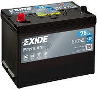 EXIDE Premium 75Ah, 12V, EA755 - Car Battery