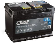 Car Battery EXIDE Premium 77Ah, 12V, EA770 - Autobaterie