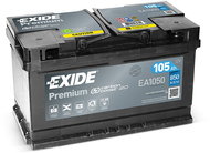 EXIDE Premium 105Ah, 12V, EA1050 - Car Battery