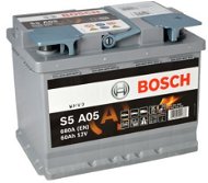 BOSCH S5A 050, 60Ah, 12V, AGM (0 092 S5A 050) - Autobaterie