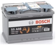 Bosch S5A 080 Car Battery, 70Ah, 12V, AGM (S5A080) - UAMK In-car Installation - Car Battery