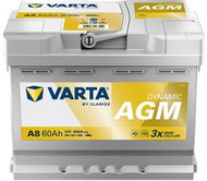 Varta D52 (A8) Car Battery - 60Ah, 680A, 12V, Start-Stop Plus 560 901 068 (AGM) - ÚAMK Installation - Car Battery
