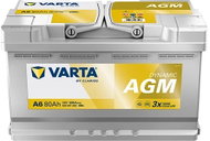 Varta F21 (A6) Car Battery - 80Ah, 800A, 12V, Start-Stop Plus 580 901 080 (AGM) - UAMK installation  - Car Battery