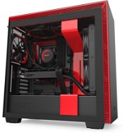 NZXT H710 Matte Black Red - PC skrinka
