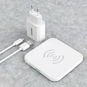 ChoeTech Wireless Fast Charger Pad 10W White - Bezdrátová nabíječka