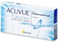 Acuvue Oasys with Hydraclear Plus (6 lenses) diopter: -6.50, base curve: 8.40 - Contact Lenses