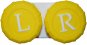 Kaida klasické puzdro farebné – žlté - Puzdro na kontaktné šošovky