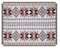 eCarla Deka oboustranná Boho s třásněmi 130 × 180 cm, hnědá - Deka