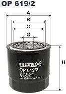 FILTRON 7FOP619/2 - Olejový filter