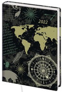 Diář 2022 A6 LYRA týdenní L249 Continents - Diář